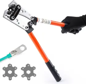 50bu Yongbiao Import&export Co.ltd Yangoutool Battery Cable Lug Crimping Tool 1/0 1 2 4 6 8 Awg Gauge Heacy Duty Wi