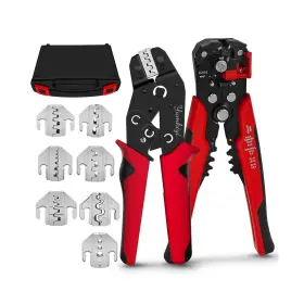 Ym58b7jaw Yumkiyi Terminal Crimping Tool And Multi-purpose Wire Stripper Kit - Multiple Jaw Siz