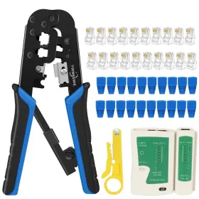 Rj12 Ywnegwe 782899600850 Rj45 Crimping Tool Kit Ethernet Crimp Set Rj11 6p/rj12 8p/rj45 Cut And Str
