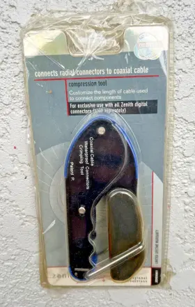 Zds561 Zenith Coaxial Cable Waterproof Connectors Crimping Tool For Compression Rg-59 Rg-6