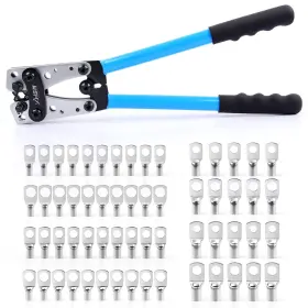 50b-60 Zhushan Battery Cable Lug Crimping Tool Kit Electrical Crimper 10-1