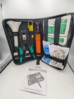 RJ45 Ethernet Network CAT5/5E/6 Cable Tester Crimper Stripper Cutter Tool Set New. Price: $24.99.