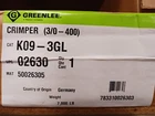 Genuine Greenlee K09-3GL Mechanical Crimper New. Price: $352.60.