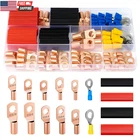 130PCS Copper Wire Lugs Battery Cable Ends Kit Awg 2/4/6/8/10/12/14/16 Ring Term New. Price: $17.04.