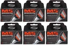 Personna M5 Magnum Razor Refill Blades With Trimmer, 4 Cartridges (6 Pack) New. Price: $37.99.