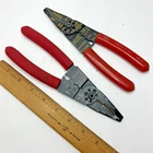 (2) Gb GS-70 Gardner Bender Crimper Wire Stripper Pliers Set Red Milwaukee Used. Price: $19.95.