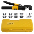 Heavy Duty Hydraulic Crimper Tool Set With 9 Dies For Battery Cable Lug Terminal New. Price: $45.07.