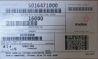 Molex 501647-1000 Qty Of Per Lot 2.00MM Pitch Igrid Wire-to-board Crimp Te New. Price: $65.00.
