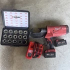 Milwaukee M18 Force Logic 12T Utility Crimper Red (2778-20) Used. Price: $2400.00.