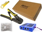 Network/phone Cable Tester + RJ11/RJ12/RJ45 Crimper CAT5E New. Price: $26.99.