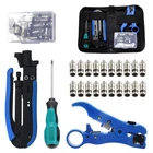 Cable Crimper Kit - Adjustable RG6 RG59 RG11 Coaxial Stripper Pack... New. Price: $39.48.