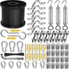 165FT String Light Hanging KIT,304 Stainless Steel Cable - Heavy Duty 480... New. Price: $44.84.