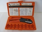 Kings KTH-1000 Hand Ratcheting Crimping Tool With KTH-2002 Die Used. Price: $125.00.