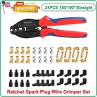 Ratchet Spark Plug Wire Crimper Set, Newdeli 25 Pcs Crimping Tool. Price: $45.27.