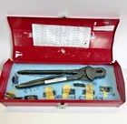 Amp Crimp Tool 59500 With Dies Used. Price: $300.00.
