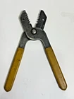 Vintage Ideal Ind. 6" Wire Strippers No. 45-120 Yellow Handles, Sycamore Il, Usa Used. Price: $6.74.