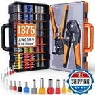 Preciva Ferrule Crimping Tool Kit Awg 28-5 (0.08-16MM ) Self-adjustable Ratche New. Price: $77.48.
