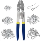 Sanuke Wire Rope Crimping Swaging Tool Cable Crimps Up 2.2MM(2/32INCH) Wit... New. Price: $27.59.