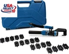 Temco TH0006 Hydraulic Cable Lug Terminal Crimper Kit 18 Die Sets 12 Awg - 2/0 New. Price: $246.79.