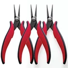 Hakko Chp PN-2007 Long-nose Pliers, Flat Nose, Outside Edge, Serrated Jaws, New. Price: $60.23.