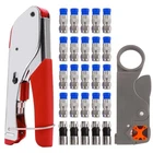 Mxuteuk RG59 RG6 Coax Cable With Connectors, CRIMPER+25PCS New. Price: $26.79.