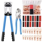 Battery Lug Crimping Tool With 1 Crimper Cable Cutters 60 Pcs New. Price: $53.48.