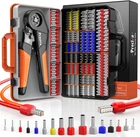 Preciva Ferrule Crimping Tool Kit With Portable Suitcase, Square Pliers New. Price: $56.75.