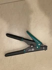 GIT-704 Commercial Electric Cable Tie Tensioning Tool Black/green, 8" Used. Price: $18.99.