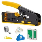Weetotung RJ45 Crimp Tool Pass Through Kit - Professional Complete Ethernet New. Price: $36.04.