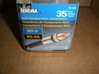 Rca Compression Connector Ideal 89-580 RG-6Q 34PCS New. Price: $39.00.