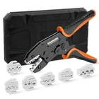8PCS Crimping Tool Kit For Heat Shrink Terminals, Non-insulated, Open Barrel,... New. Price: $71.99.