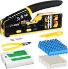 RJ45 Tool Pass Through Ethernet Crimper CAT5 CAT6 Crimping Kit, New. Price: $46.88.