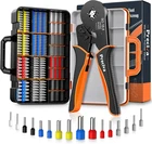 Ferrule Crimping Tool Kit With 1500 Wire Connectors And Ratchet Pliers New. Price: $57.99.