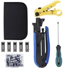 Coaxial Cable Crimper Kit Compression Tool RG6 RG59 RG11 Crimping New. Price: $39.55.