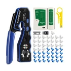 RJ45 Tool Kit Pass Through Crimper Cutter For CAT5E ... Fast Usa Ship New. Price: $39.56.