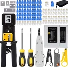 Leatbuy RJ45 Crimping Tool Kit For CAT5 CAT6 Crimp, Professional Black New. Price: $49.90.