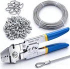 Twidec Wire Rope Crimping Tool Kit 2.2MM Swager 160PCS Sleeves New. Price: $43.55.