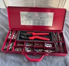 Burndy Compression System Ratcheting Crimper Y1MRTC Kit Used. Price: $499.95.