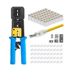 Everest Media Solutions RJ45 Crimp Tool Kit, With 50 CAT6 Pass Thro... Fast Ship New. Price: $54.33.