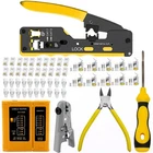 RJ45 Tool Kit, Pass Through CAT7 CAT6A CAT5E Crimping To... New. Price: $49.01.