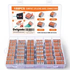 Delgada 188PCS Lever Wire Connector Nuts Kit Reusable 2/3/4/5 Port Push-in ... New. Price: $45.53.