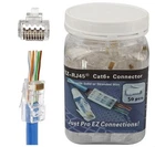 Petechtool RJ45 CAT6A Pass Through Connectors 23 Awg Cables 50-PA New. Price: $18.29.