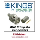 BAG-25 Kings 2065-2-9 75 Ohm Bnc Connector Belden 1505A 1506A & Gepco VPM2000 New. Price: $85.00.