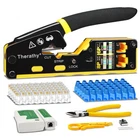 RJ45 Tool Pass Through Ethernet Crimper For CAT5E CAT6 Modular Plugs, A... New. Price: $63.47.