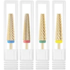 4PCS Drill Bits Set Carbide For Nails, 3/32" Shank Size, Gold... New. Price: $32.61.