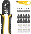Leatbuy Crimper CAT5 CAT6 Kit RJ45 Crimping Tool, 10PCS Ethernet New. Price: $14.99.