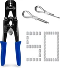 Sanuke Wire Rope Crimping Tool Kit, Professional Crimper And Cutter Fo New. Price: $59.05.