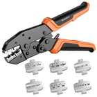 Preciva 6 Pcs Crimping Tool Set, Ratcheting Wire Crimper For Heat Shrink... New. Price: $52.03.