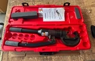 New Old Stock Unused Burndy Y750HSXT Crimper With 19 Dies. Price: $2695.00.