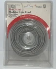 Vtg Radio Shack 50' Modular Telephone Line Cord (RJ11/RJ14) Gray #279-345A Open. Price: $8.96.